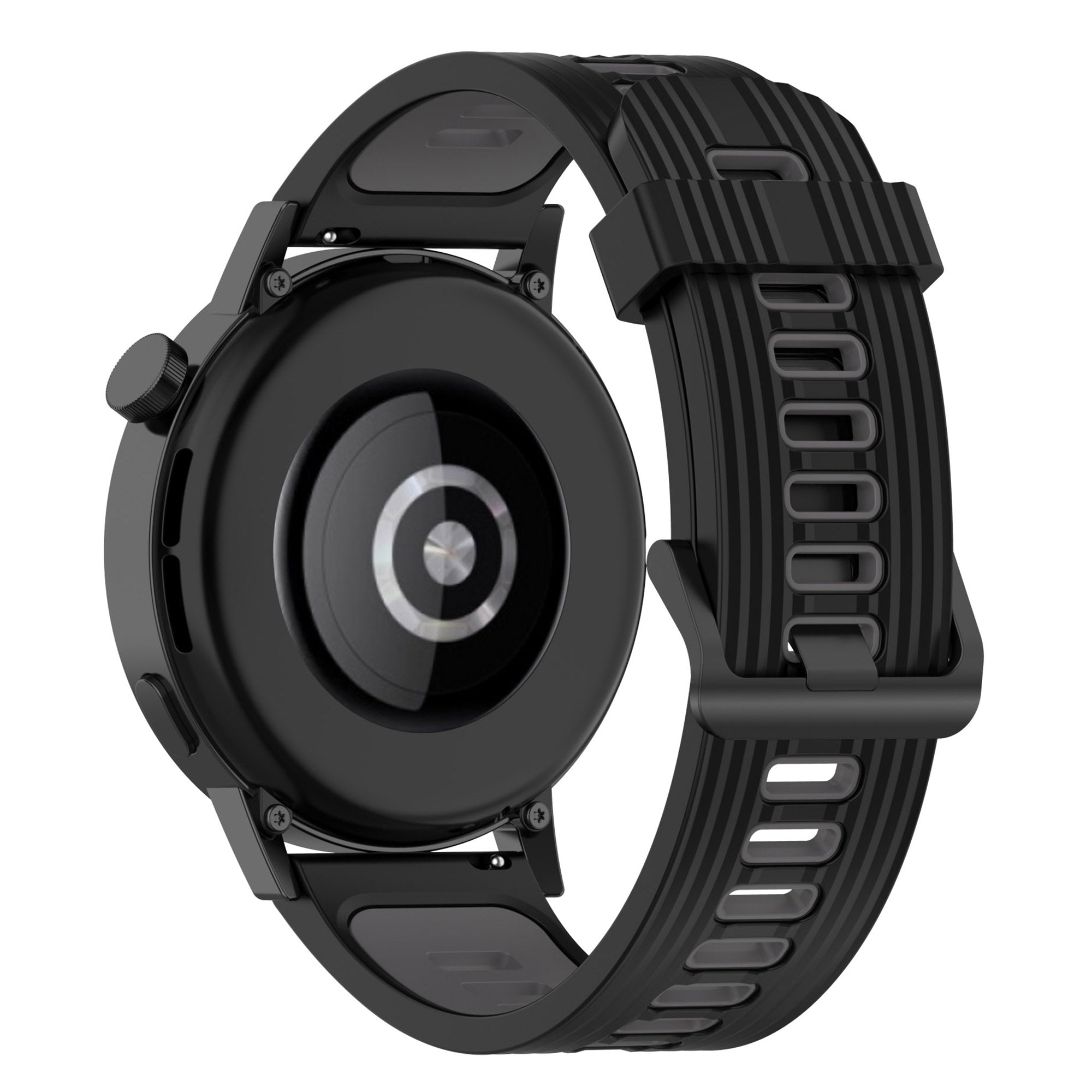 20mm Stripes Design Bi-color Silicone Soft Watch Band Adjustable Wrist Strap for Huawei Watch GT3 42mm Samsung Galaxy Watch4 40mm 44mm 20mm Stripes Design Bi-color Silicone Soft Watch Band Adjustable Wrist Strap for Huawei Watch GT3 42mm Samsung Galaxy Watch4 40mm 44mm